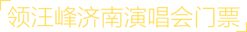领汪峰济南演唱会门票